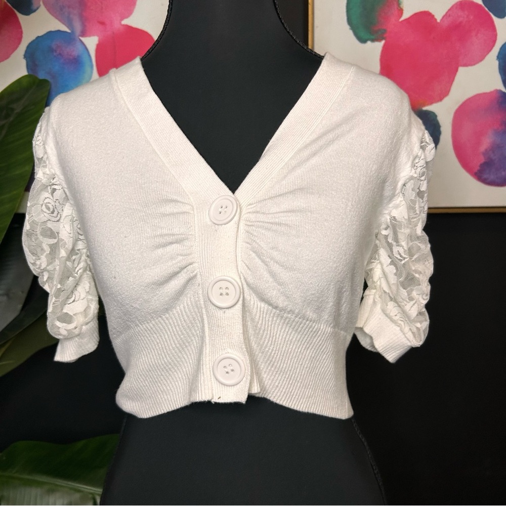 Y2K Takeout Cropped Cardigan
